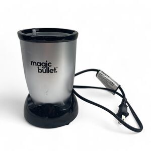 Magic Bullet MB1R-1101 Blender Motor Base Only Replacement Silver Black WORKS